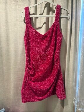 Princess Polly Hot Pink Sequin Mini Dress